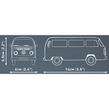 COBI Volkswagen T2b Bus, Konstruktionsspielzeug orange, Maßstab 1:35