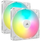 Corsair RS140 ARGB, Gehäuselüfter weiß, 2er Pack, 140 mm