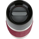 Emsa TRAVEL MUG Compact Thermobecher 0,3 Liter weinrot/edelstahl, Drehverschluss
