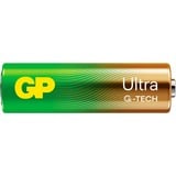 GP Batteries GP Ultra Alkaline Batterie AA Mignon Longlife, LR06, 1,5Volt 4 Stück, mit neuer G-Tech Technologie