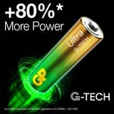GP Batteries GP Ultra Alkaline Batterie AA Mignon Longlife, LR06, 1,5Volt 4 Stück, mit neuer G-Tech Technologie