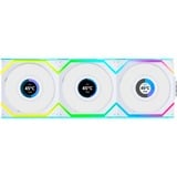 Lian Li UNI FAN SL120 LCD Wireless , Gehäuselüfter weiß, 3er-Pack inkl. Controller, 124.5 mm