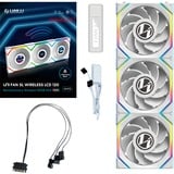 Lian Li UNI FAN SL120 LCD Wireless , Gehäuselüfter weiß, 3er-Pack inkl. Controller, 124.5 mm