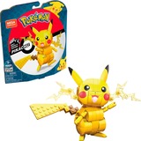 Mattel MEGA Pokémon Bauspielzeugset Pikachu mit 1 Actionfigur für Kinder, Konstruktionsspielzeug 211 Teile