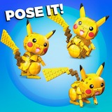 Mattel MEGA Pokémon Bauspielzeugset Pikachu mit 1 Actionfigur für Kinder, Konstruktionsspielzeug 211 Teile