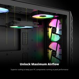 Montech HP140 ARGB PWM 140x140x25, Gehäuselüfter schwarz, 140 mm