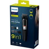 Philips Multigroom Series 3000 9-in-1, Haarschneider schwarz, Gesicht & Haare