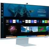 SAMSUNG Smart Monitor M8 S32BM80BUU, LED-Monitor 80 cm(32 Zoll), blau, UltraHD/4K, WLAN, USB-C