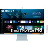 SAMSUNG Smart Monitor M8 S32BM80BUU, LED-Monitor 80 cm (32 Zoll), blau, UltraHD/4K, WLAN, USB-C