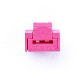 SMARTKEEPER ESSENTIAL RJ45 Port Lock (NL03) + Lock Key Basic (U03), Einsteckschloss Farbcode Pink, 10 Stück + 1 Schlüssel