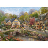Schmidt Spiele Thomas Kinkade Studios: Sommer in Cobblestone Village, Puzzle 2000 Teile