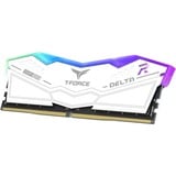 Team Group D516GB 6400-32 RGB wh K2 TEM, Arbeitsspeicher weiß, FF4D532G6400HC32ADC01, Delta RGB, INTEL XMP