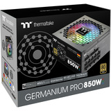 Thermaltake Germanium Pro RGB 0850W, PC-Netzteil schwarz, 1x 12-Pin High Power GPU, 4x PCIe, Kabelmanagement, 850 Watt