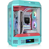 Thermaltake The Tower 600 Mint Strawberry, Tower-Gehäuse mint/rot, Tempered Glass x 3