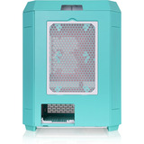 Thermaltake The Tower 600 , Tower-Gehäuse mint/rot, Tempered Glass x 3