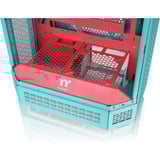 Thermaltake The Tower 600 , Tower-Gehäuse mint/rot, Tempered Glass x 3