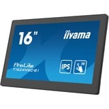 iiyama ProLite T1624MSC-B1, LED-Monitor 39.5 cm(15.6 Zoll), schwarz, FullHD, Touchscreen, HDMI