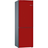 Bosch KVN39IREA Serie | 4, Kühl-/Gefrierkombination rot/grau, Vario Style (austauschbare Farbfronten)