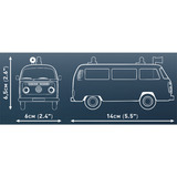 COBI Volkswagen T2b Feuerwehr, Konstruktionsspielzeug rot, Maßstab 1:35