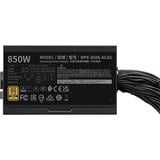 Cooler Master MWE 850 V3 Black, PC-Netzteil schwarz, 1x 12-Pin High Power GPU, 4x PCIe, 850 Watt