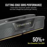 Corsair DIMM 32 GB DDR5-6000 (2x 16 GB) Dual-Kit, Arbeitsspeicher schwarz, CMK32GX5M2D6000Z38, VENGEANCE DDR5, AMD EXPO