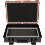 EINHELL Systemkoffer E-Case S-F incl. dividers, Werkzeugkiste schwarz/rot, mit Trennelementen