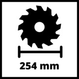 EINHELL Zug-Kapp-und Gehrungssäge TC-SM 2531/2 U rot/schwarz, 1.900 Watt