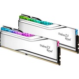 G.Skill DIMM 96 GB DDR5-6400 (2x 48 GB) Dual-Kit, Arbeitsspeicher silber, F5-6400J3239F48GX2-TR5S, Trident Z5 Royal, INTEL XMP