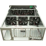 Inter-Tech 4W2 MINING-RACK, Server-Gehäuse schwarz, 4 Höheneinheiten