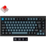 Keychron Q1 Pro, Gaming-Tastatur schwarz/blaugrau, DE-Layout, Keychron K Pro Red, Hot-Swap, Aluminiumrahmen, RGB