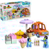 LEGO 10458 DUPLO Bluey Ausflug zur Eisdiele mit Bluey, Konstruktionsspielzeug 