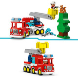 LEGO 10473 DUPLO Town Löschauto mit Schlauch und Feuerwehrmann, Konstruktionsspielzeug 