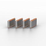 Lindy USB Typ C Port Schloss (ohne Schlüssel) 10 Stück, Code Orange