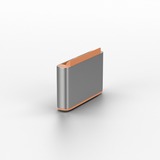 Lindy USB Typ C Port Schloss (ohne Schlüssel) 10 Stück, Code Orange