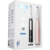  Oral-B iO Series 3N Duo, Elektrische Zahnbürste schwarz/rosa, Matt Black//Blush Pink inkl. 2. Handstück