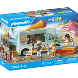 PLAYMOBIL 71904 myLife Ice Cream Truck mit Surfshop, Konstruktionsspielzeug 