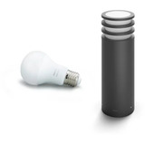 Philips HUE White Lucca Sockelleuchte, LED-Leuchte anthrazit