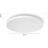 Philips HUE White & Color Ambiance Deckenleuchte Datura, groß, LED-Leuchte weiß, rund