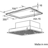 Siemens Siemens Lüfterbaustein LB75566, Dunstabzugshaube silber, 75 cm