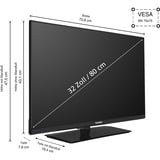 Telefunken XH32VP750M, LED-Fernseher 80 cm (32 Zoll), schwarz, HD-Ready, Tripple-Tuner, Mediaplayer, VIDAA-Betriebssystem