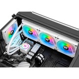 Thermaltake TH420 ARGB Sync All-In-One Liquid Cooler - Snow Edition 420mm, Wasserkühlung weiß