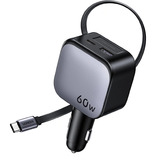 UGREEN EC602 Car Charger 60W KFZ-Ladegerät 1x USB-A 1x USB-C 1x USB-A, 1x USB-C, 1x USB-C Kabel