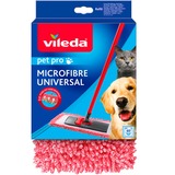 Vileda Ersatzbezug, für Bodenwischer Pet Pro MICROFIBRE UNIVERSAL, Wischbezug rot