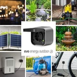 eve Energy Outdoor (Matter), Schaltsteckdose grau
