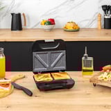 Cecotec Rock’nToast Classic+ Sandwichmaker edelstahl/schwarz, 800 Watt, für 2 Personen