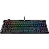 Corsair K100 RGB, Gaming-Tastatur schwarz, DE-Layout, Cherry MX RGB Speed Silver