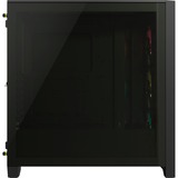 Corsair iCUE 4000D RGB AIRFLOW, Tower-Gehäuse schwarz, Tempered Glass