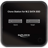 DeLOCK USB 3.0 Docking- und Klonstation M.2 SATA, Dockingstation schwarz, M.2 SATA SSD