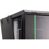 Digitus Wandgehäuse Dynamic Basic Serie - 600x450 mm (BxT), IT-Schrank schwarz, 16 Höheneinheiten