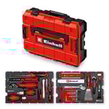 EINHELL E-Case Werkzeugkoffer Renovierung, 78-teilig, Werkzeug-Set schwarz/rot